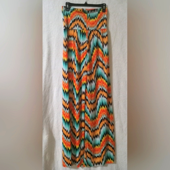 I fashion multi colored wide leg pants - Picture 2 of 3